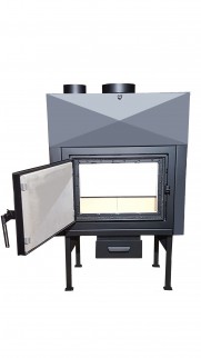 Teplovzdušná krbová vložka rohová se zadním přikládáním AERON R Teplovzdušná krbová vložka rohová se zadním přikládáním AERON R